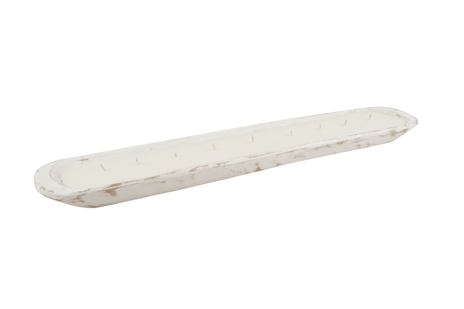 OVERSTOCKED-Medium Baguette Dough Bowl-Candle Ready-WH5--6x30 inches-White-20 PCS