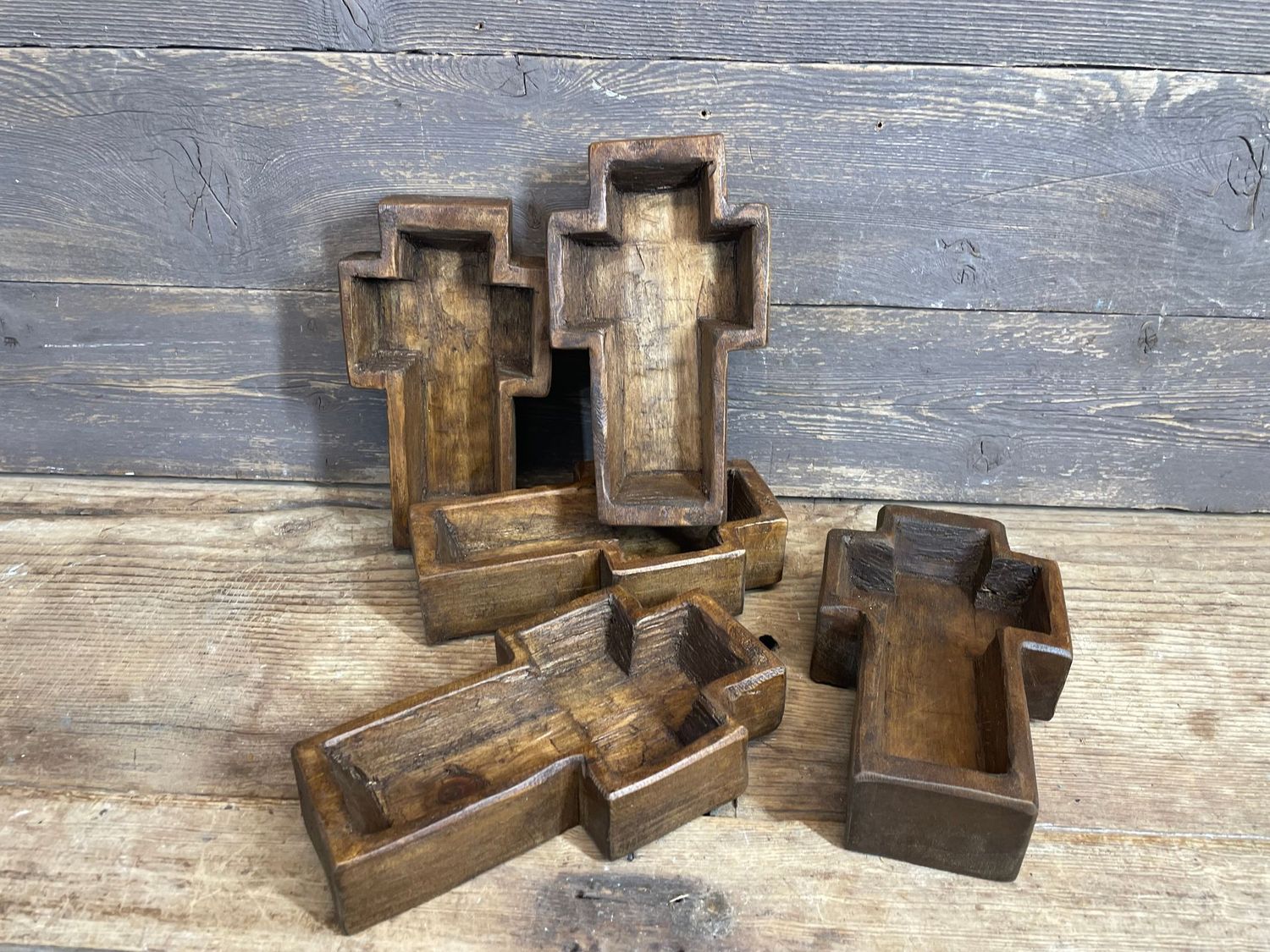 Super Mini Cross Dough Bowl-Candle Ready-5x8 inch-Waxed-15 Pieces Super Mini Cross Dough Bowl-Candle Ready-5x8 inch-Waxed-15 Pieces