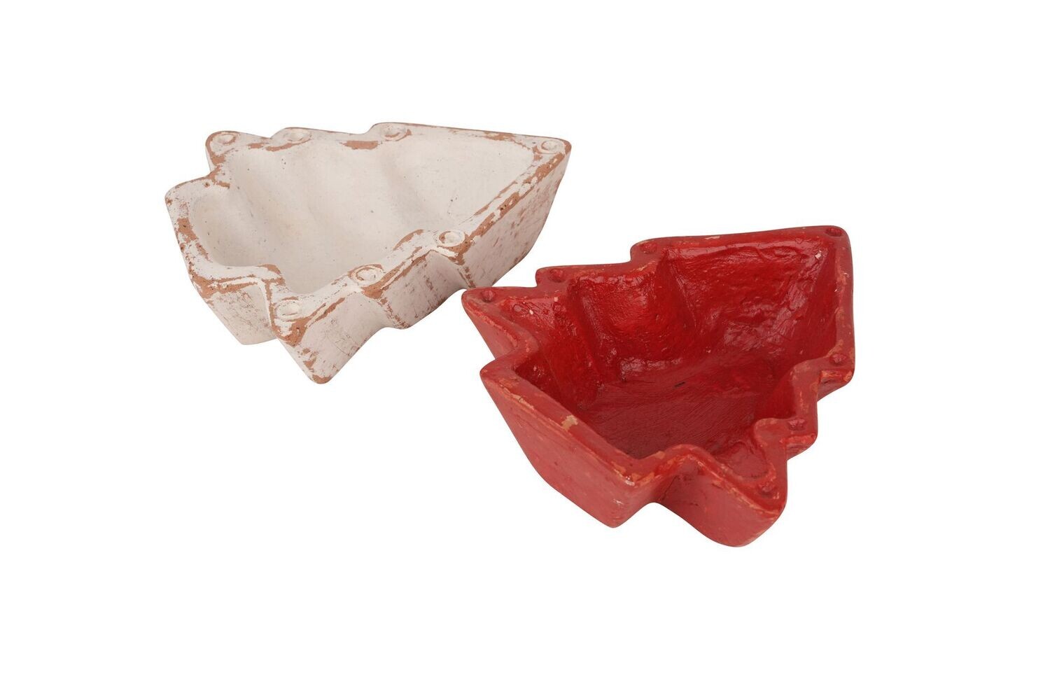 Christmas Tree Clay Candle Vessel-Duo Pack-Candle Ready-9 x 8 x 3-Exclusive Design-Clay-Duo Pack Christmas Tree Clay Candle Vessel-Duo Pack-Candle Ready-9 x 8 x 3-Exclusive Design-Clay-Duo Pack