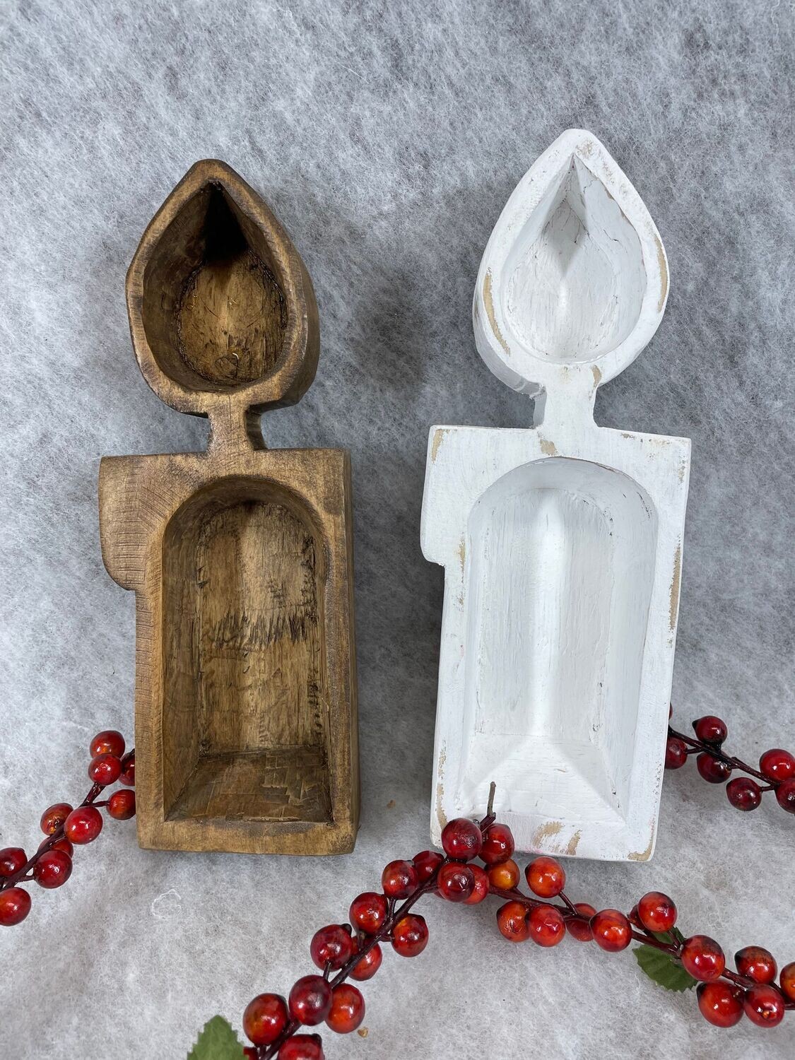 CLEARANCE-Christmas Candle Holder Dough Bowl-Mixed Pack-4x10-Candle Ready-Original-Mixed Pack