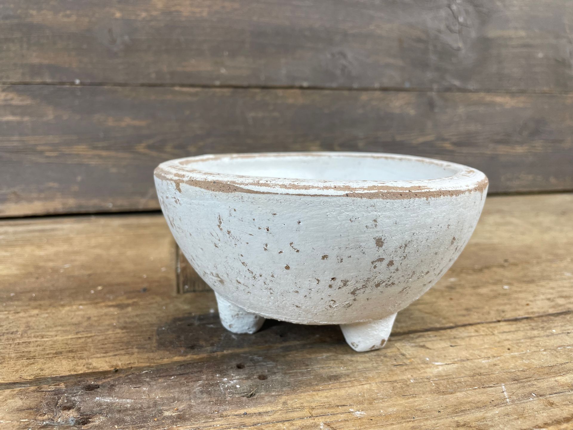 Morty™ Candle Vessel-Handmade-Candle Pour-Clay-6 x 3 inches-Exclusive Design-NEW-Farmhouse Style- Morty™-White-10 Pieces