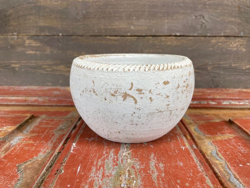 Pearl Candle Vessel-Handmade-Candle Pour-Clay-5 x 3 inches-Exclusive Design-NEW-Farmhouse Style- Pearl™-White-10 Pieces