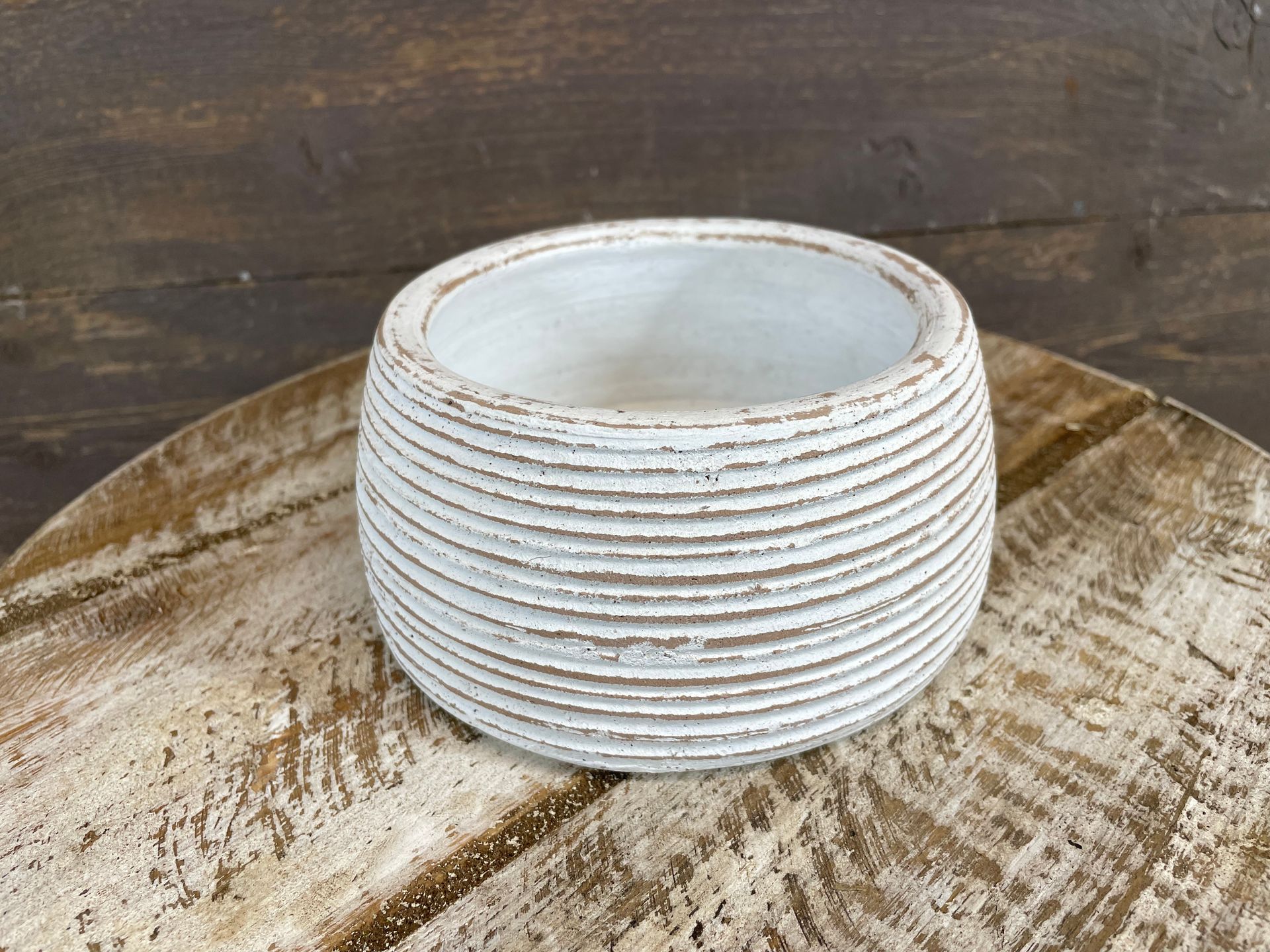 Hivey™ Candle Vessel-Handmade-Candle Pour-Clay-6 x 3 inches-Exclusive Design-NEW-Farmhouse Style- Hivey™-White-10 Pieces