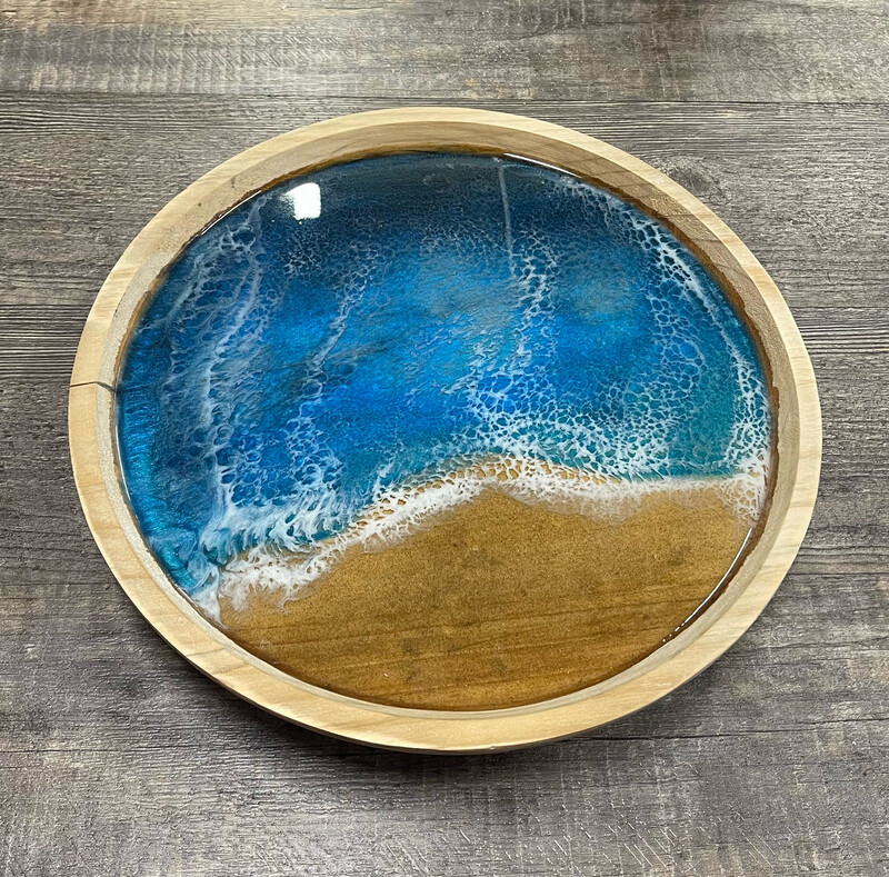 Epoxy - Ocean Lazy Susan 12" Round 2