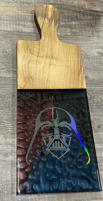 Epoxy - Darth Vader Wood Handle Charcuterie