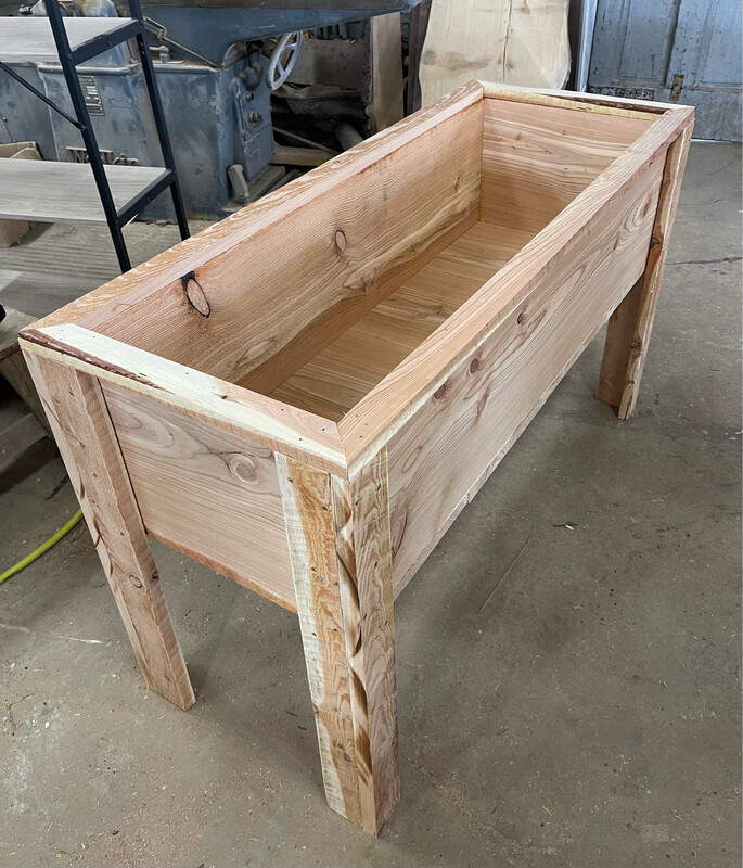 48" Larch Raised Planter