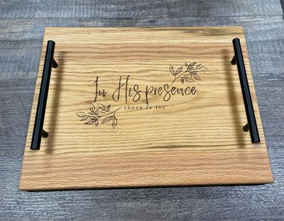 Engraved Oak Charcuterie - In His Presence