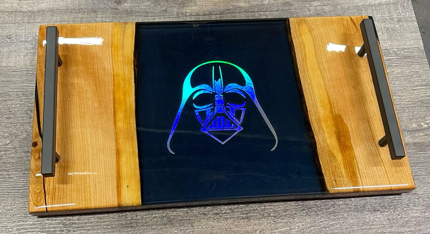 Epoxy Charcuterie Board - Darth Vader