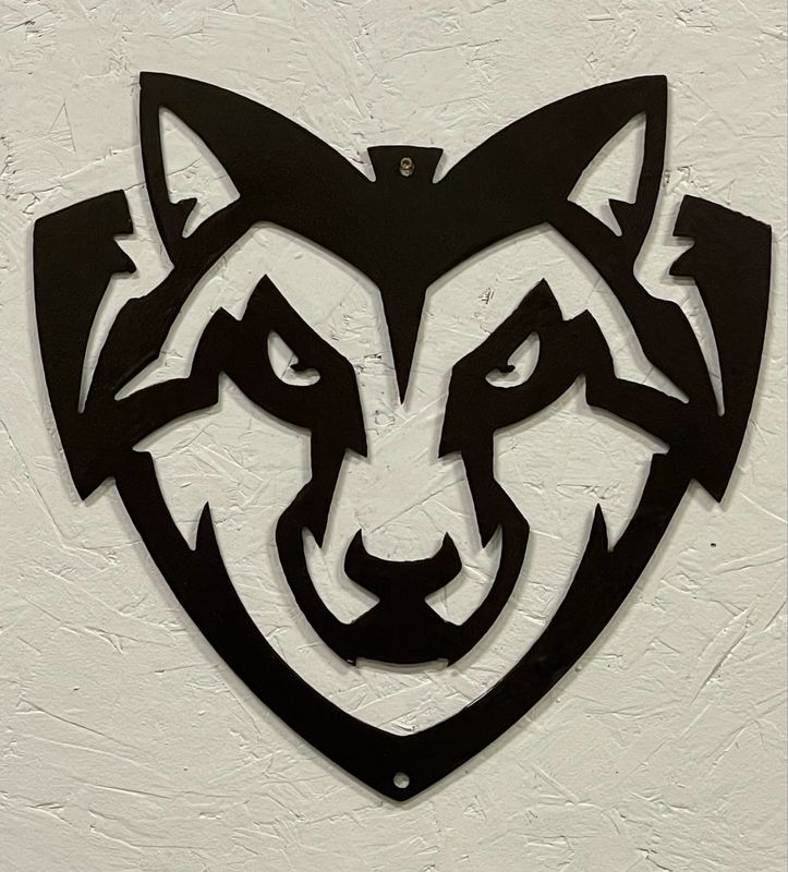 Metal Bonaventure Wolf Silhouette Wall Cutout