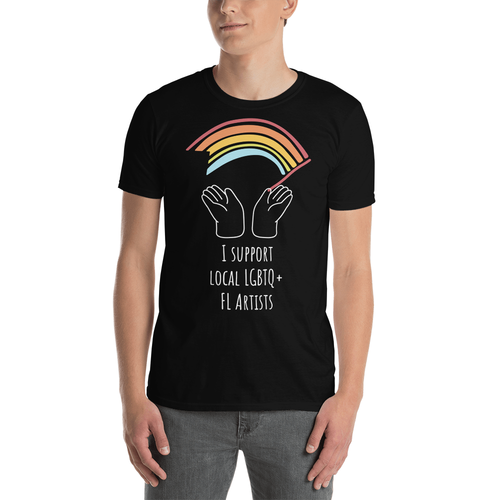 Short-Sleeve Unisex T-Shirt I support LGBTQ+ Artists