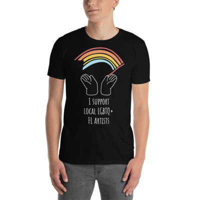 Short-Sleeve Unisex T-Shirt I support LGBTQ+ Artists