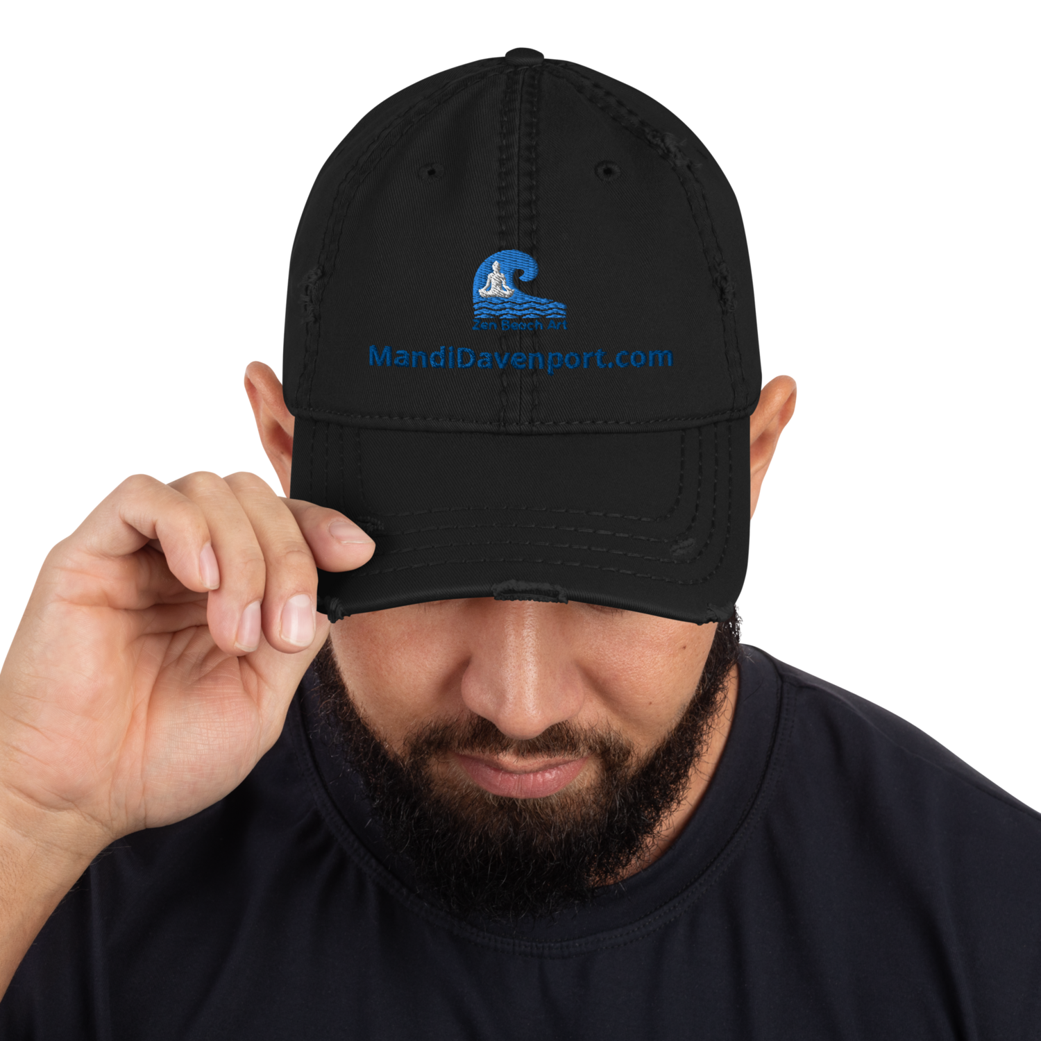 Distressed Hat Zen Beach Art