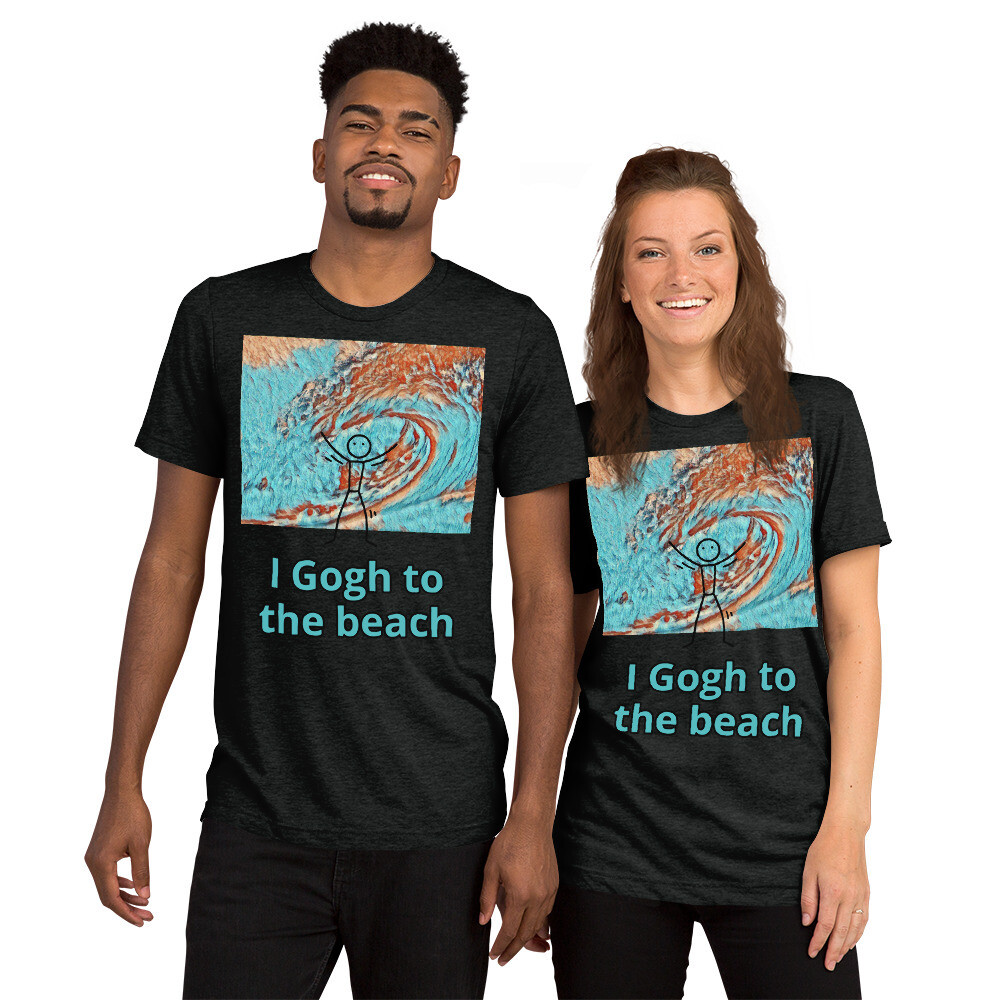 I Gogh to the beach unisex Short sleeve t-shirt