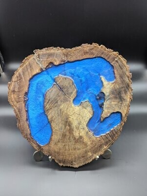 I Heart Michigan Wood Log / Epoxy Wall Decor