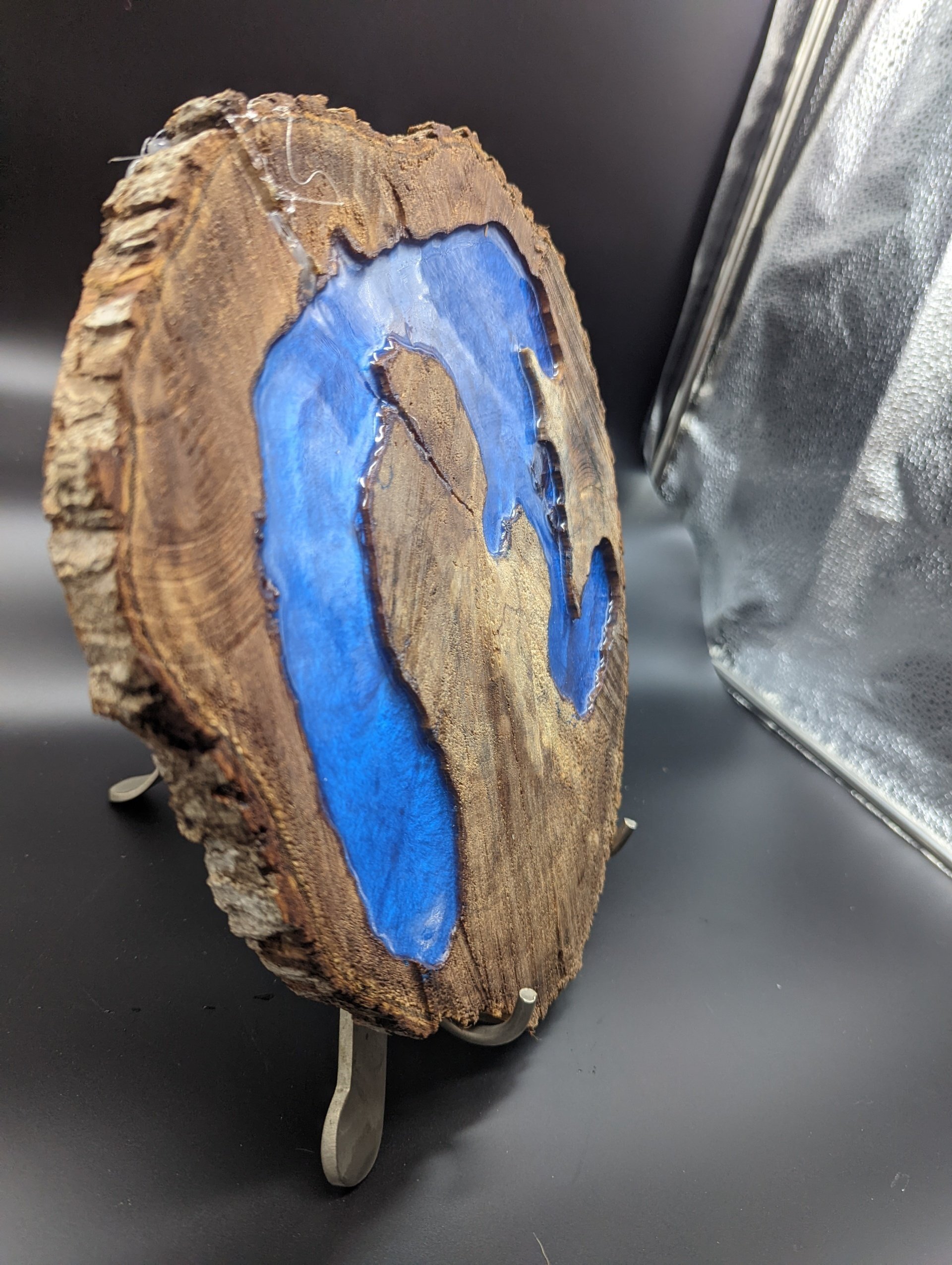 I Heart Michigan Wood Log / Epoxy Wall Decor