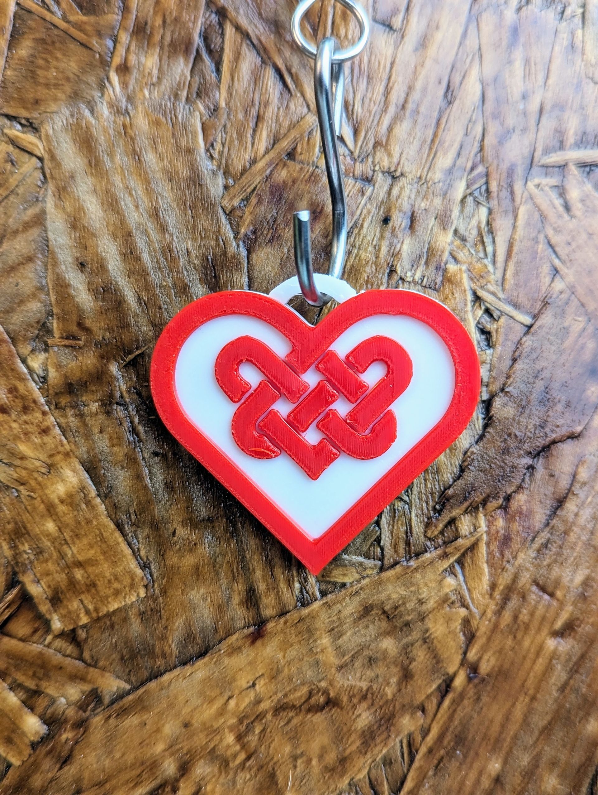 Celtic Knot Heart Shaped Necklace Pendant