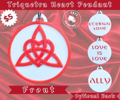 Triquetra Heart Necklace Pendant