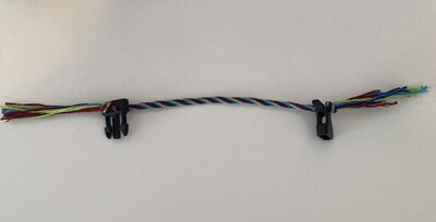 Awesome Stripes Bracelet: Red, Light Blue, Blue, Lime Green
