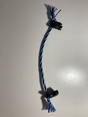 Awesome Stripes Bracelet: White, Dark Blue, Black, Light Blue