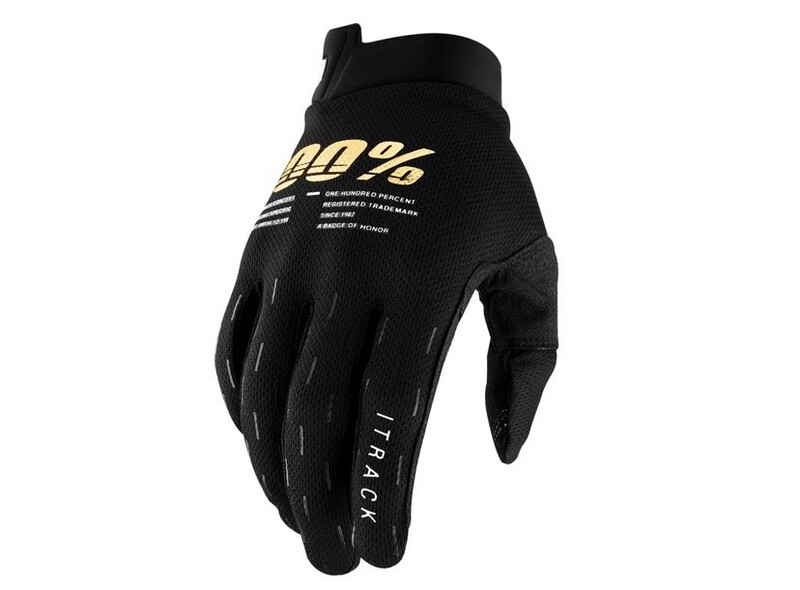 100% iTrack Youth Gloves black 100% iTrack Youth Gloves black