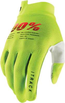 100% iTRACK Handschuhe Fluo Yellow