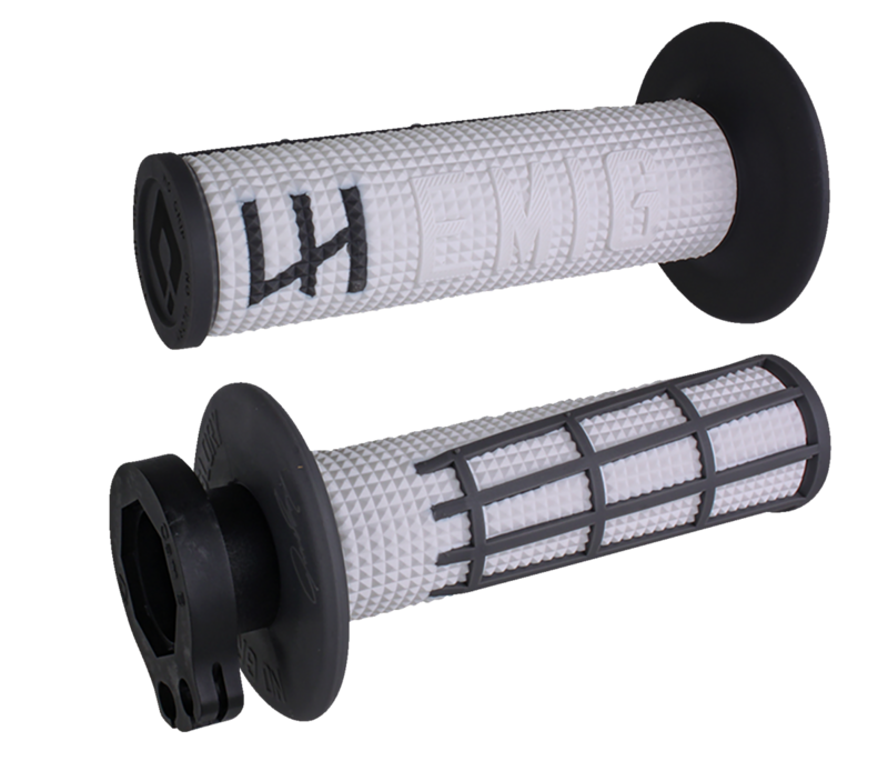 ODI Emig 2.0 V2 Lock-On Griffe White/Graphite ODI Emig 2.0 V2 Lock-On Griffe White/Graphite