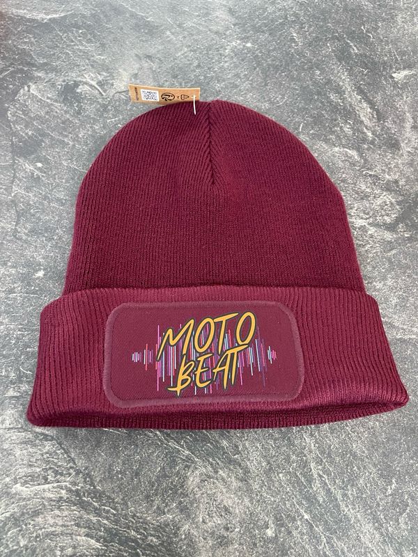 Beanie Weinrot „Moto Beat“ Beanie Weinrot „Moto Beat“