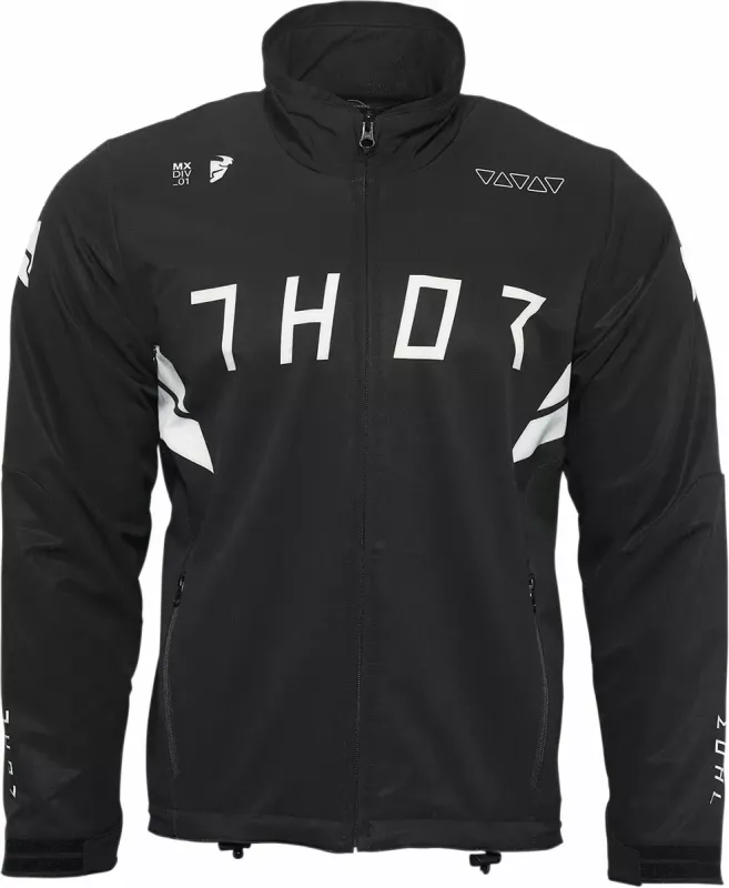 THOR JACKET WARMUP Black/White Größe XL