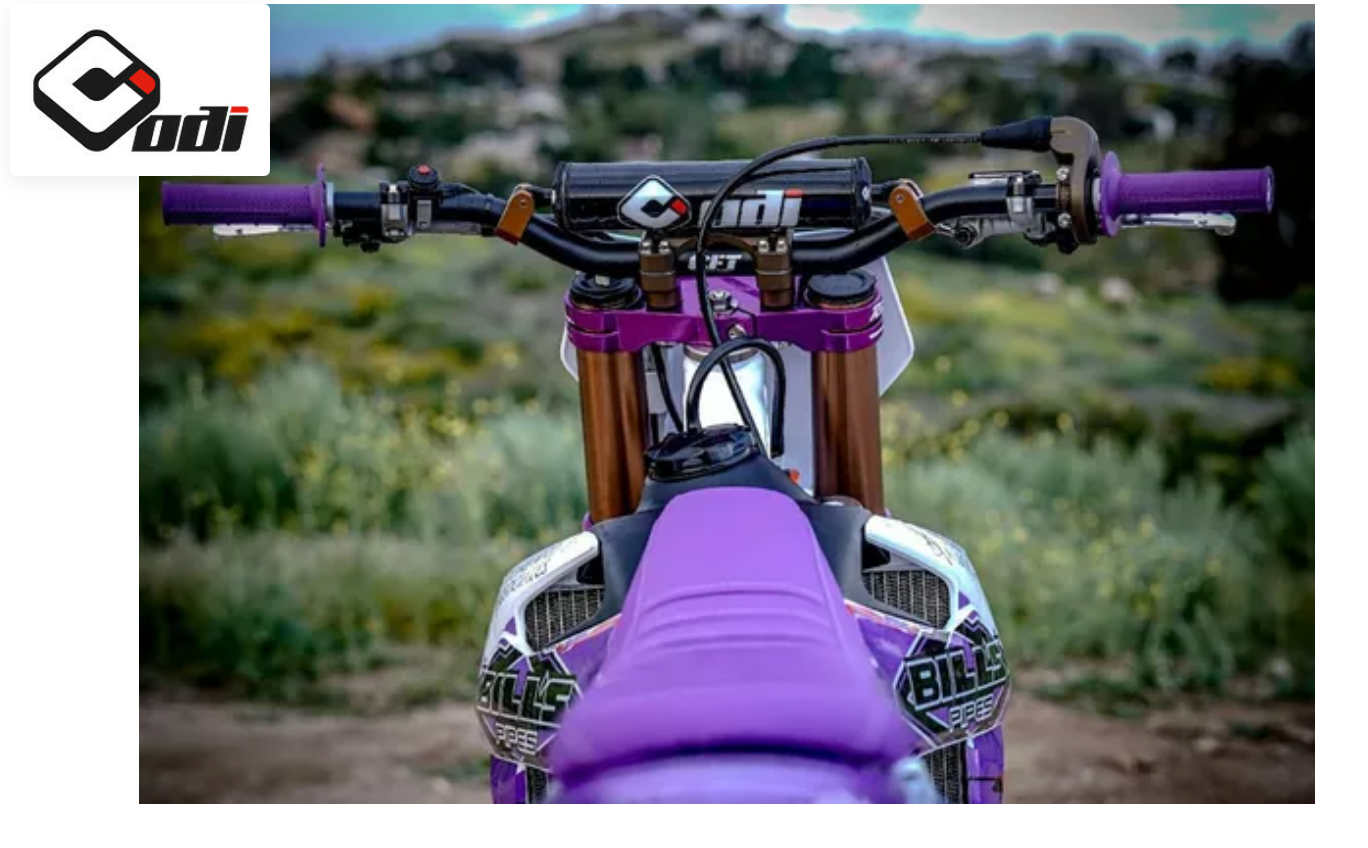 Odi GRIP 1/2 WAFFLE MX PURPLE V2 LockOn 2/4Takt