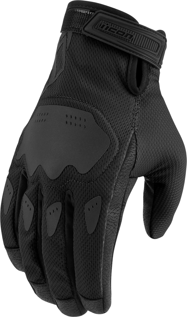 Icon Handschuhe Hooligan CE Black Größe XL