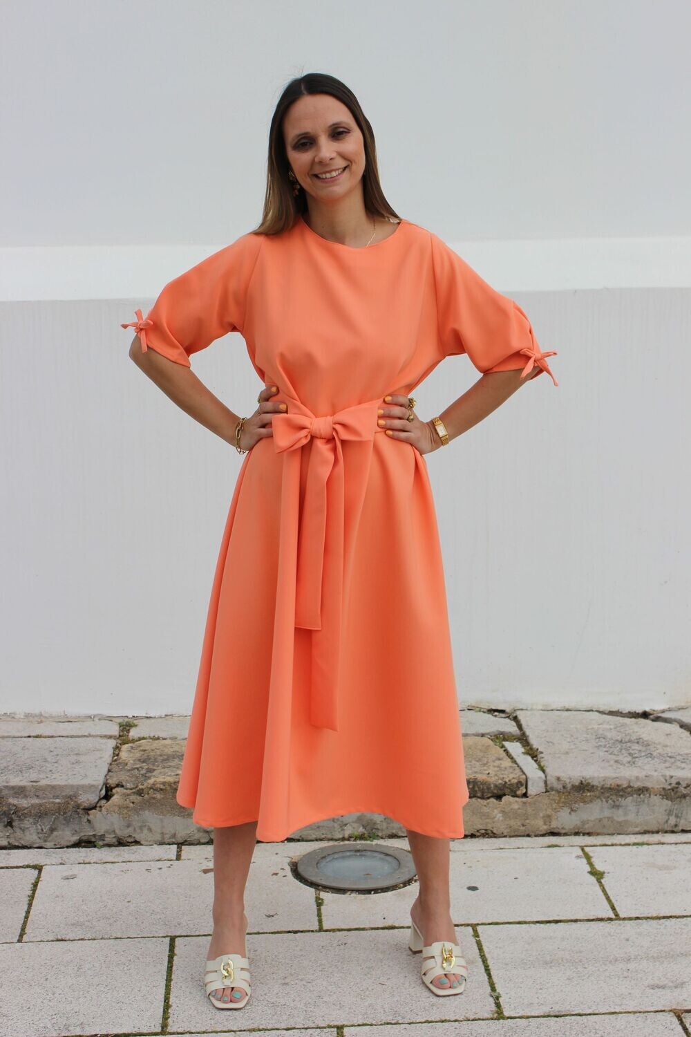 Vestido Paris Laranja