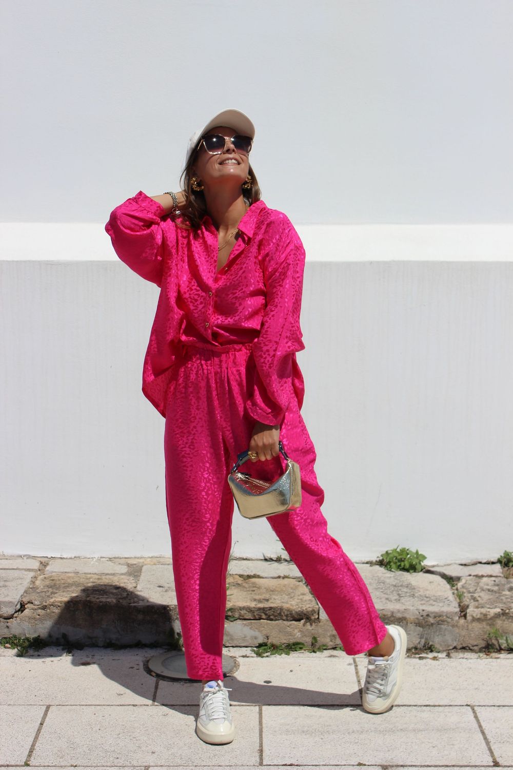Camisa Rosa Leopardo
