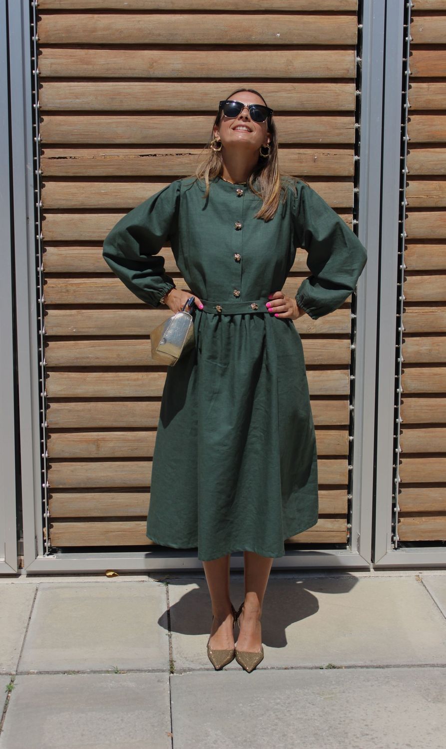 Vestido Verde Linho