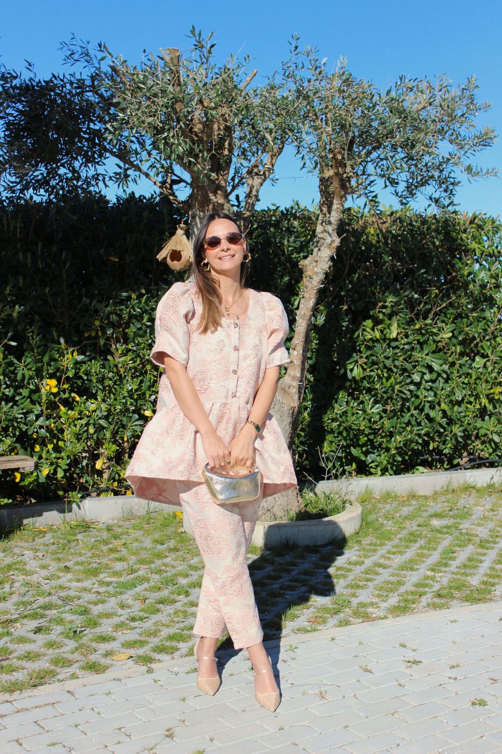 Túnica Rosa Dourado