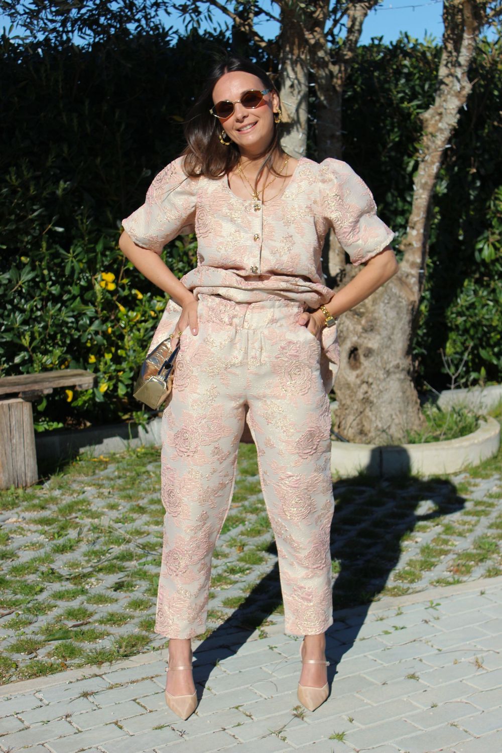 Calças Rosa Dourado