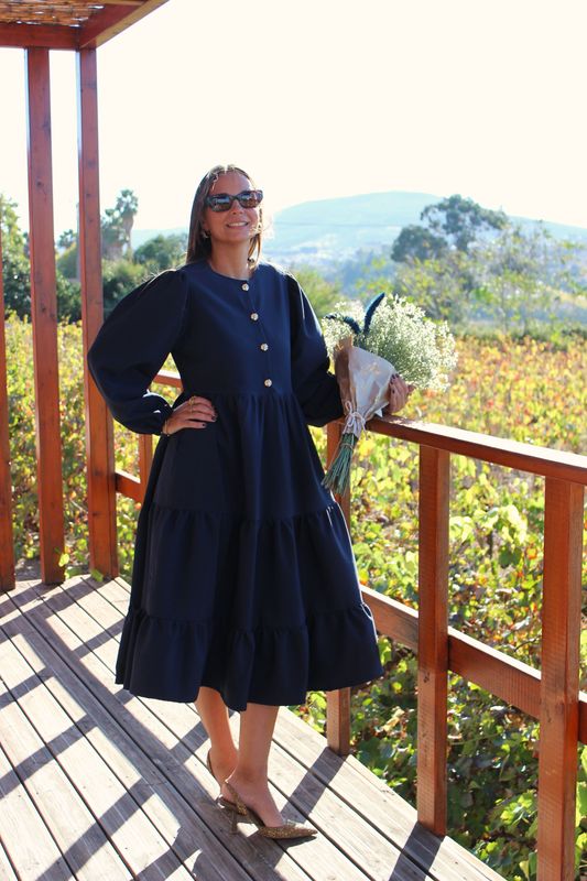 Vestido Azul Marinho