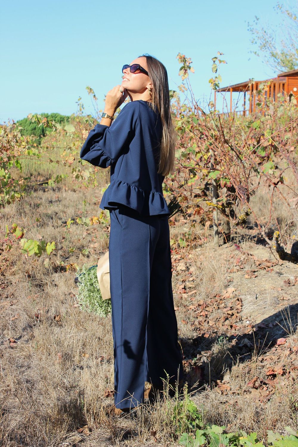 Calças Azul Marinho