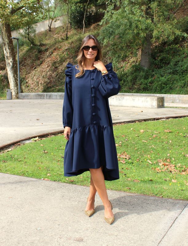 Vestido Azul Marinho Vestido Azul Marinho