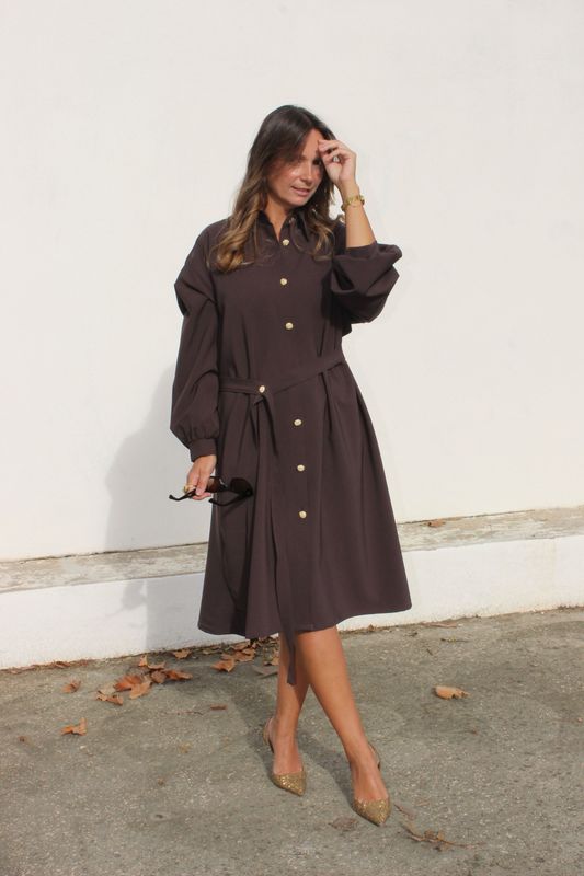 Vestido Castanho Vestido Castanho
