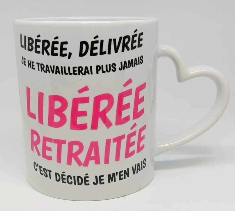 Mug anse coeur