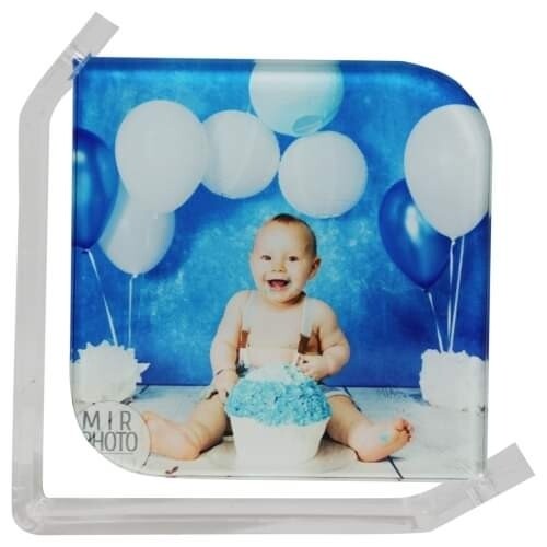 Cadre photo en verre