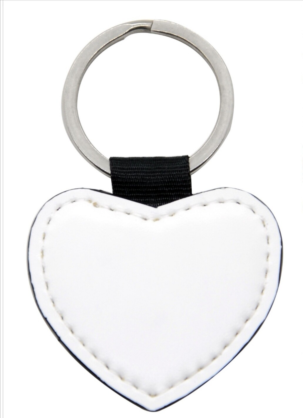 Porte clé cuir avec deux photos 