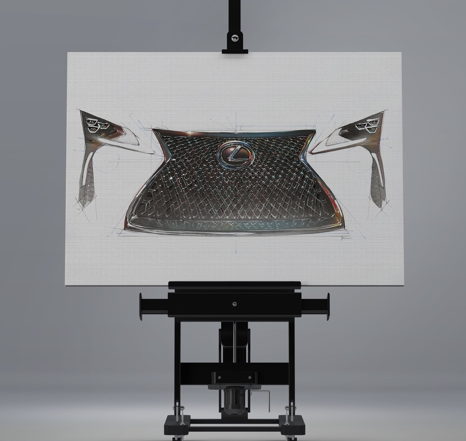 Lexus LC 500 Grille and Headlight Assembly