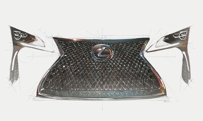 Lexus LC 500 Grille and Headlight Assembly