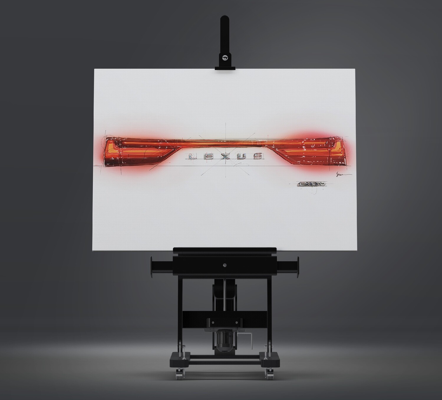 Lexus LX 600 Taillight and Wordmark Brand