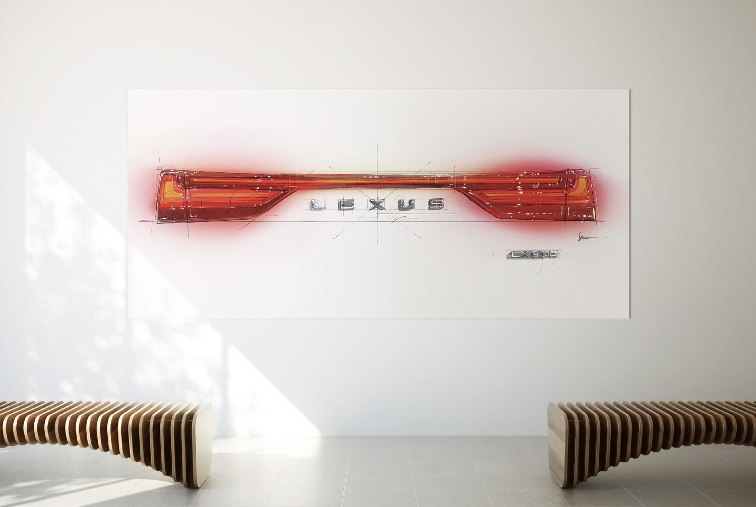 Lexus LX 600 Taillight and Wordmark Brand