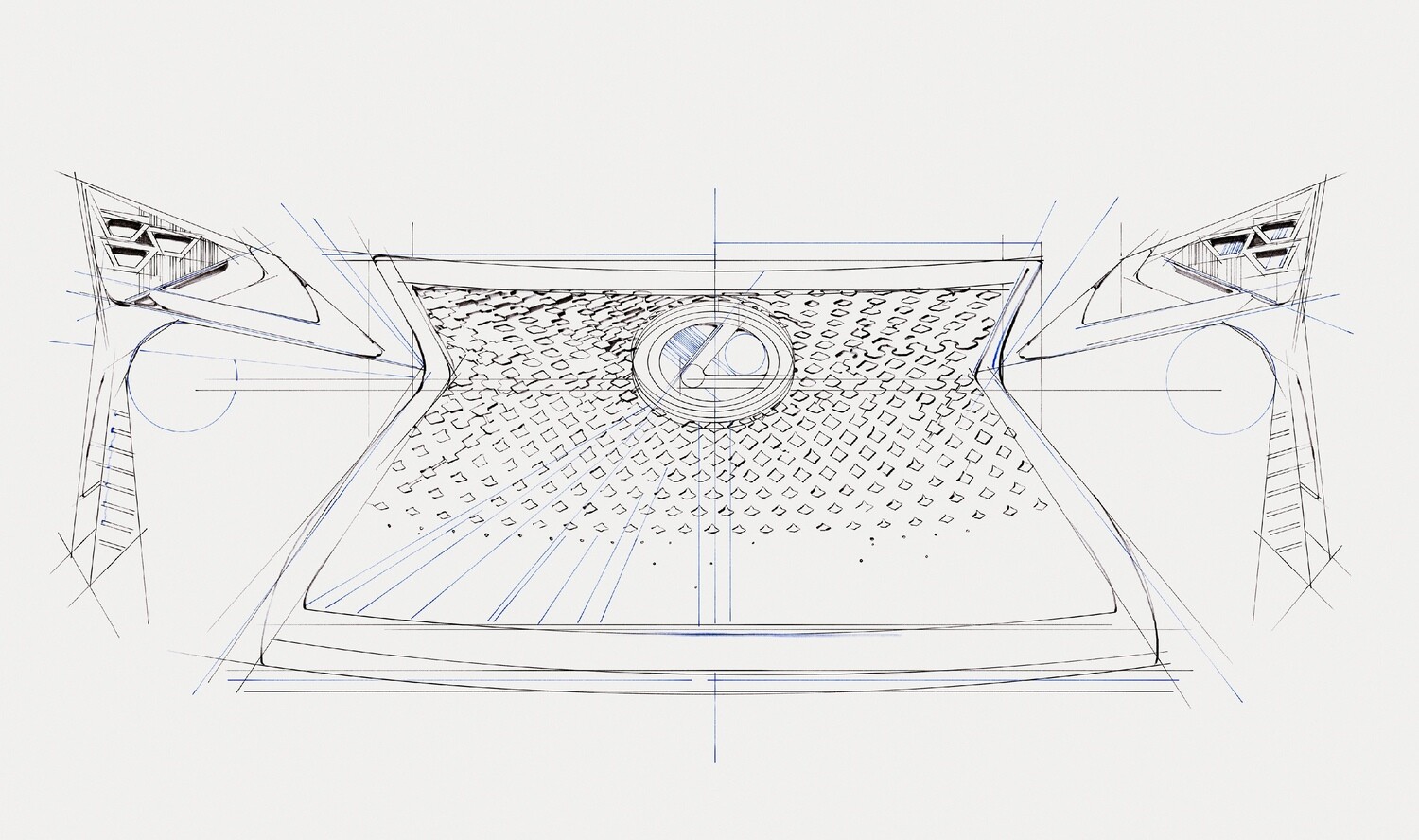Lexus LC 500 Grille and Headlight Assembly