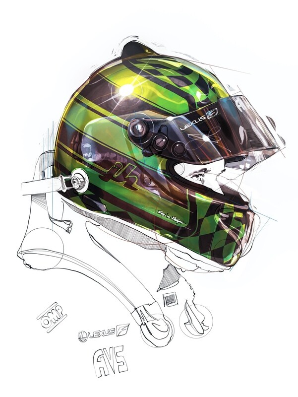 Racing Helmet Portrait