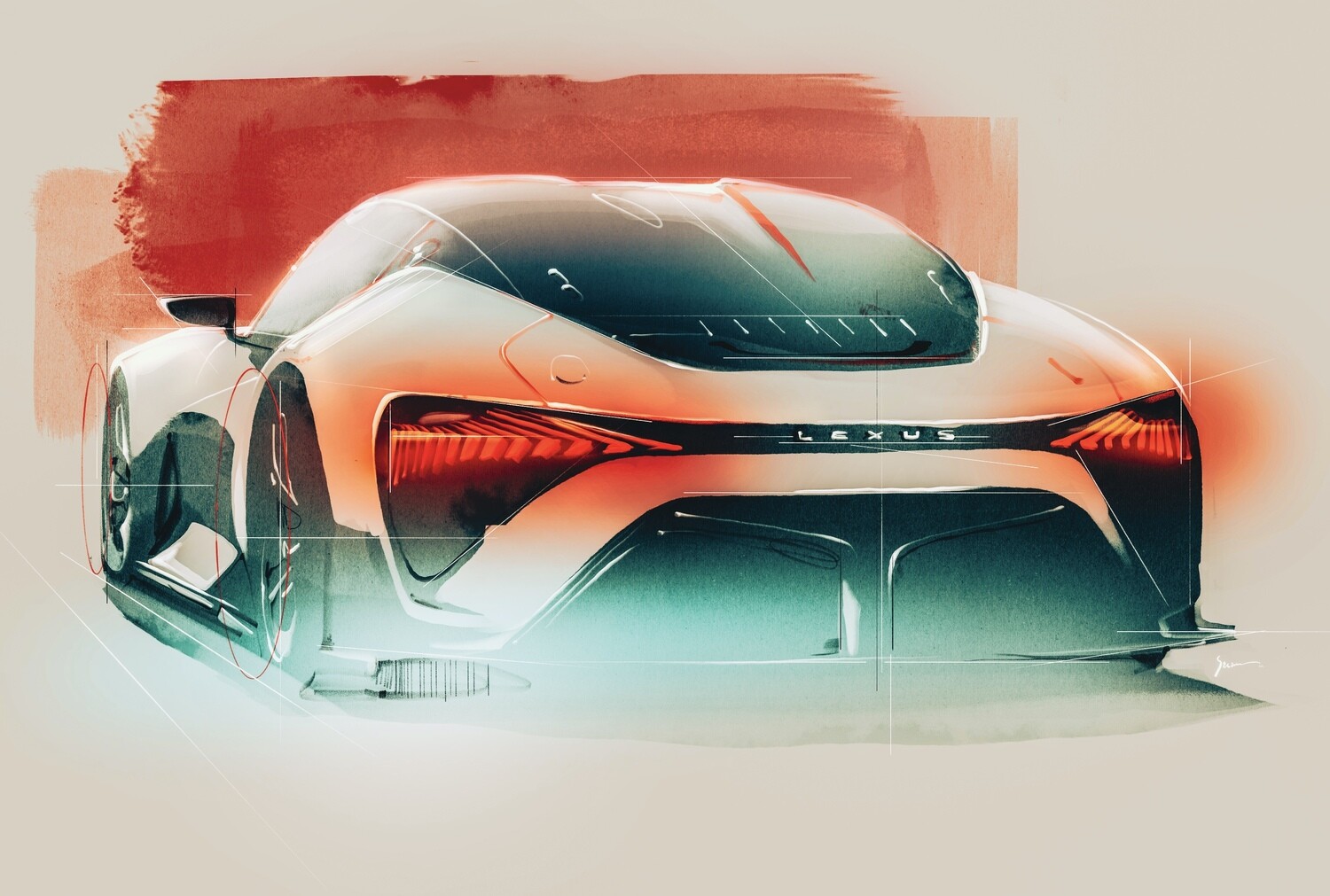 Lexus Electrified Sport Rear Corner Study Lexus Electrified Sport Rear Corner Study