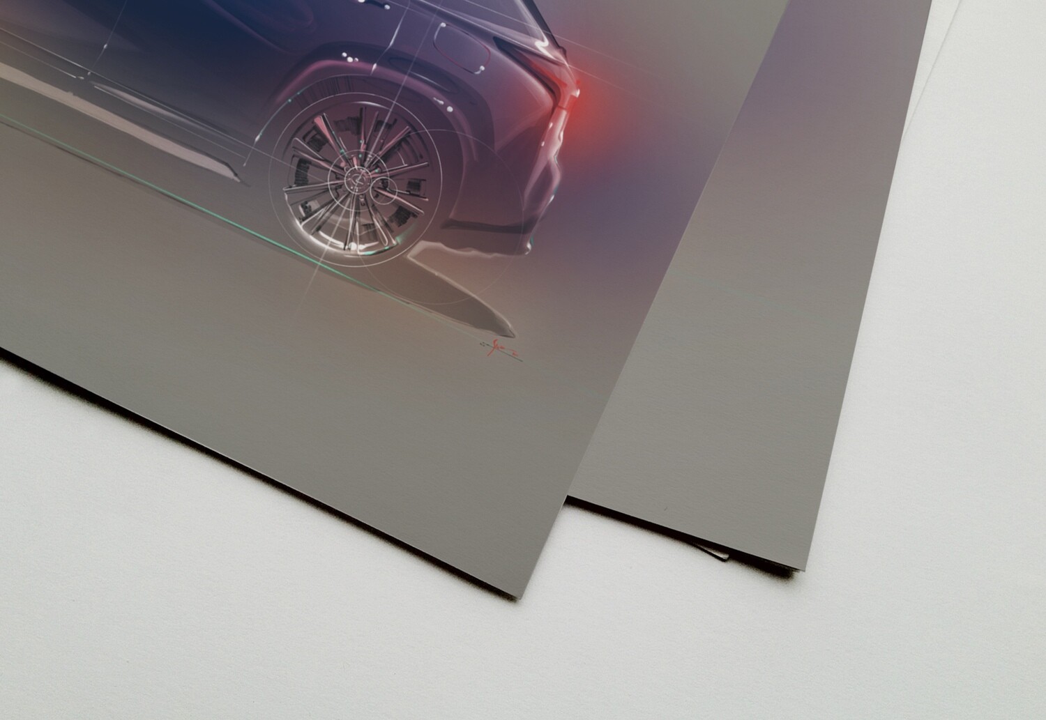 Lexus NX Side Profile Ultrasonic Blue Mica
